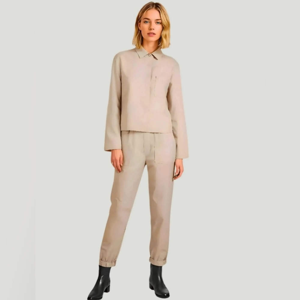 Neu Nomads' Flannel Track Pants Beige Neutral Sz Small NEW $275 NWT✨